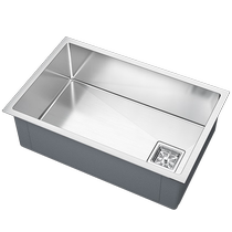 SEREN HOME sink vegetable basin single-slot brushed 304 stainless steel capacity tank basin above and below the counter 3553