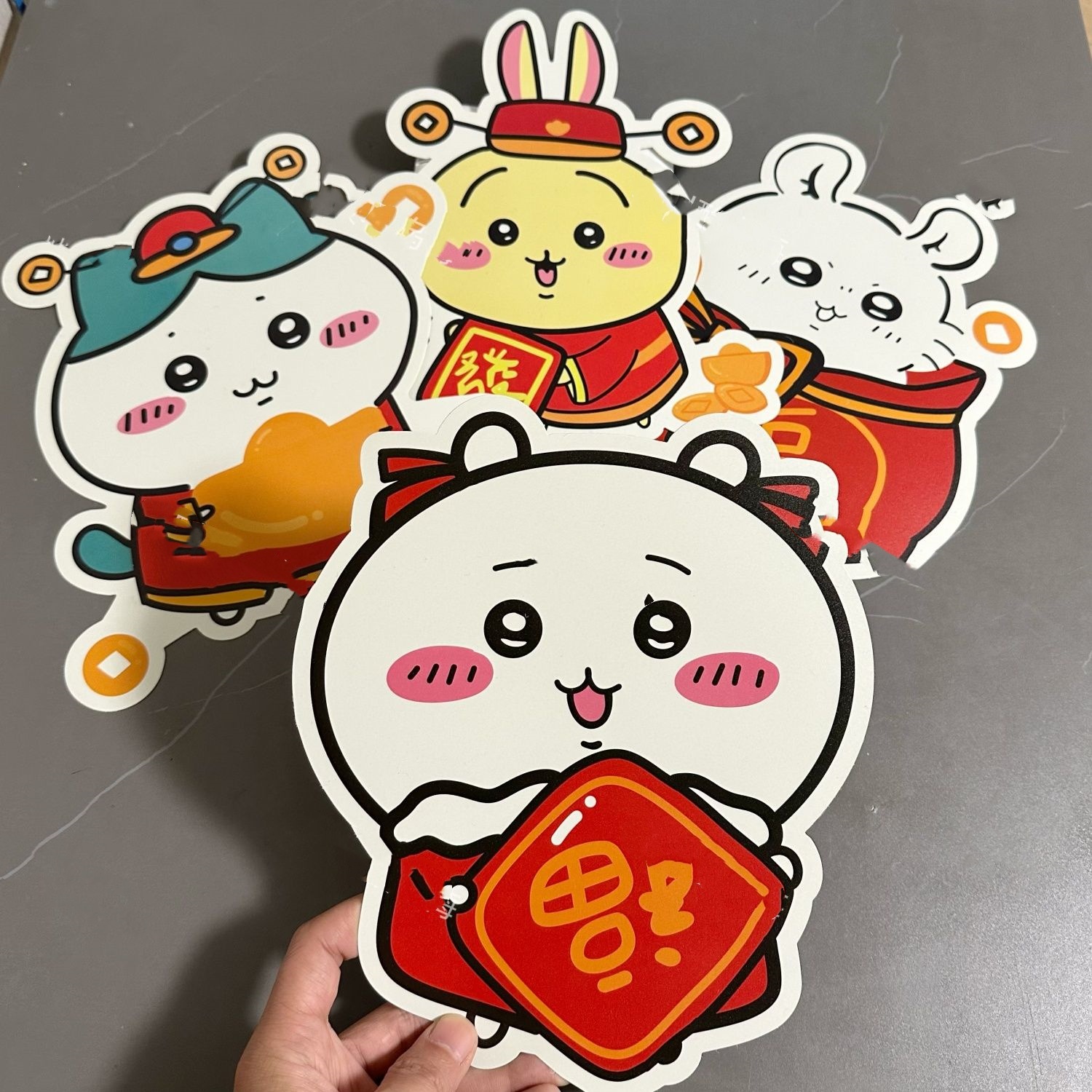 CHIIKAWA 香港 春聯 新年祝いデザイン ちいかわ CHIIKAWA 香港 春聯 新年祝いデザイン ちいかわ