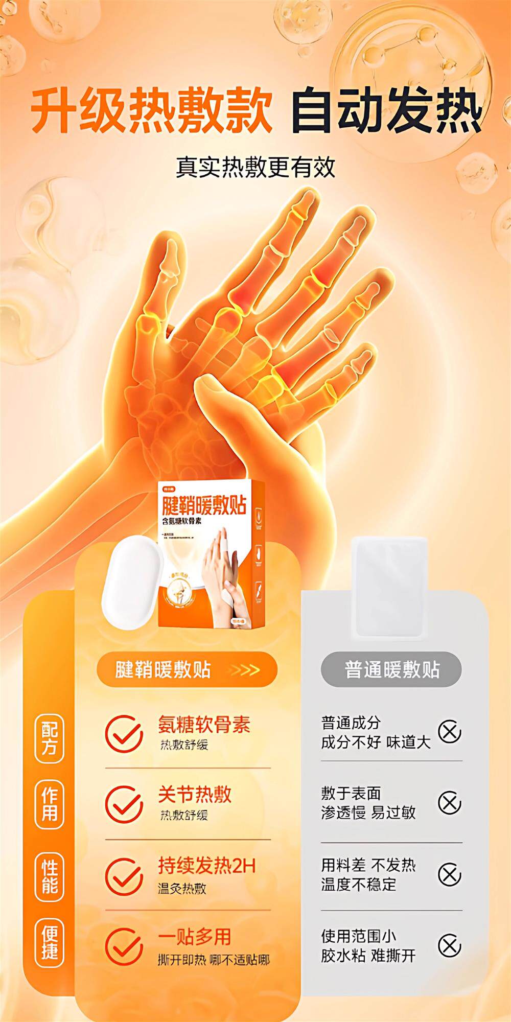 Приспособление для защиты запястья 腱鞘热敷暖贴手指头发热暖贴手腕贴腱鞘不适舒缓暖贴腱鞘贴自发热