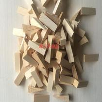 Triangular wooden wedge wooden plug solid wood expansion plugging door and window installation wooden wedge pad oblique wooden dowel wooden tip