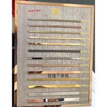 304 solid stainless steel T-bar metal decorative lines brushed titanium bronze edge strips pressed edge wooden cabinet doors