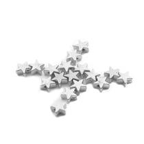 200pcs lot 6*6mm Inside Hole 1mm CCB Gold Silver Color Star