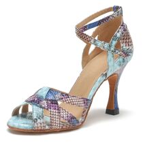 Dance High Heels Latin Dance Shoes Women 2024 New Style Leat