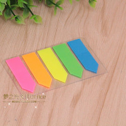 .Creative n-time arrow sticky notes, fluorescent indicator labels, notice stickers, sticky notes, tearable classification index strips