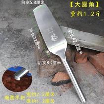 Jinglong stainless steel brick knife handmade knife quenched double-sided tile knife mud masonry masonry tool all-steel masonry knife brick splitting knife