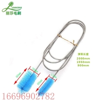 Stainless steel spring brush multifunctional 10-piece set U-shaped nylon fish tank pipe cleaning brush