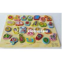 Montessori Baby Kids Toy Wooden Colorful 3D Animal Character