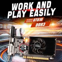 GT610 Placa de Video Gráfica Computer Graphics 810MHz DD