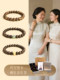 문 씰 Baichuan Agarwood Bracelet Nanhong Beeswax Hetian Jade Bracelet Wenhua 불교 구슬 오래된 재료 남성과 여성 단일 루프