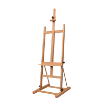 MEEDEN oil easel simple solid wood color wooden easel professional artist art student dedicated 4K drawing board solid wood sketching floor-standing large easel display stand for painting