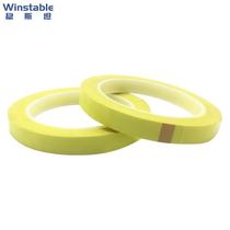 Wenstan 5 rolls of PET Mylar yellow tape waste discharge flame retardant fireproof Mylar high temperature resistant tape light yellow