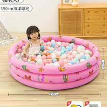 Ocean ball pool ball fence pool inflatable pool baby indoor ocean pool children baby wave toys household bubbles