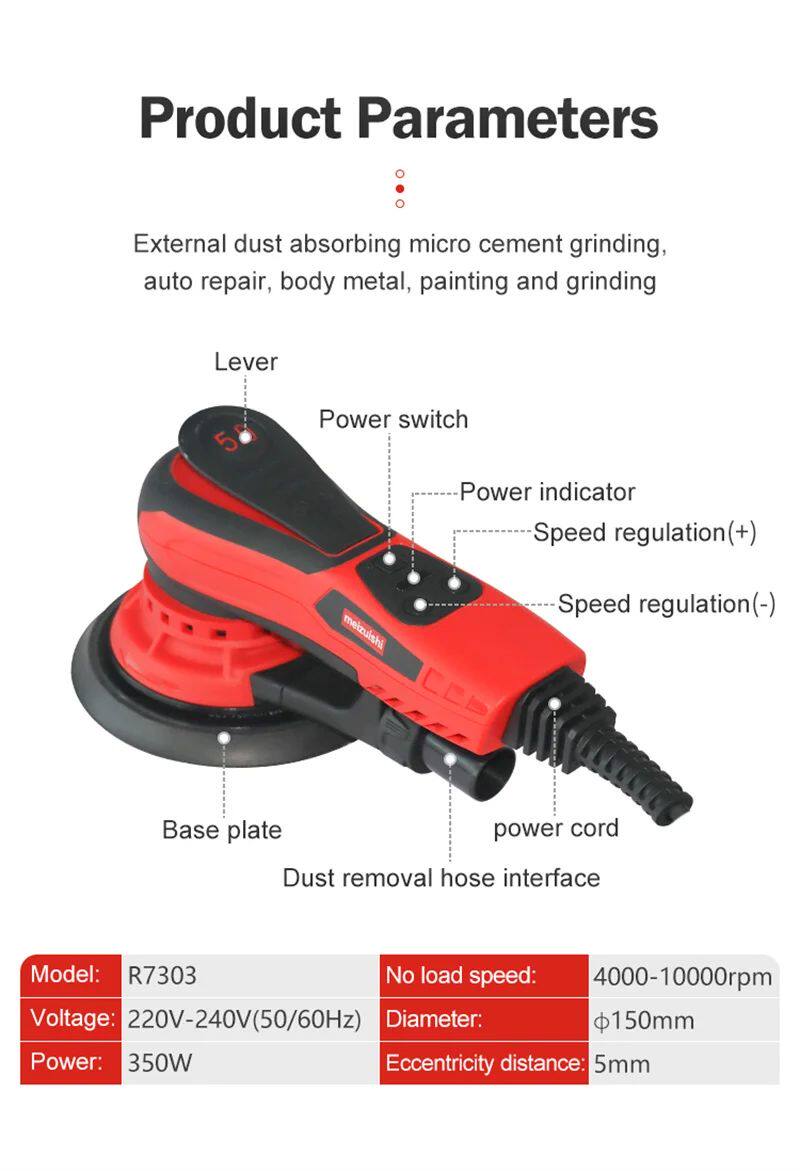 Ножницы boerte r7303 multifunction wall polisher 120v-220v car polis