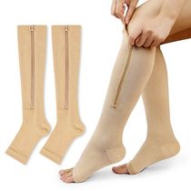 Open Toe Zipper Compression Socks Compression Stockings Spor