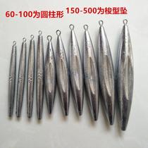 Anchor fish anchor hook lead pendant string hook fish pendant fishing pendant anti-hanging bottom cylindrical belt ring tin pendant lead weight rock fishing pendant sea pole pendant