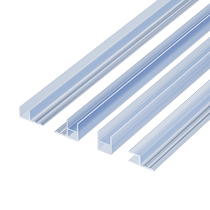 Glass door sealing strip door seam windproof strip H-shaped frameless balcony door window bathroom shower room waterproof strip