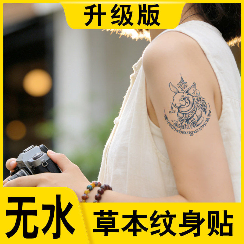 Waterless Herbal Tattoo Stickers Thai 12 Zodiac Signs Tattoo Stickers for Arms Waterproof Long-Lasting Juice Tattoo Water-Free Tattoo Stickers