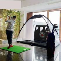 2023 new golf indoor and outdoor swing and chipping practice net automatic ball return foldable easy to store and portable