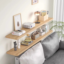 Living room sofa rear storage rack against the wall floor-to-ceiling solid wood bedside storage bookshelf cabinet custom porch rack long and narrow