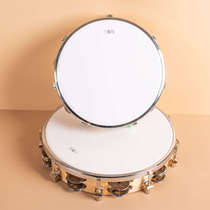 Childrens 8-inch adjustable tambourine Orff professional percussion instrument hand drum kindergarten teacher shakes with hand drum