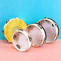 Tambourine dance props ethnic photography teacher children ancient style hand holding Hanfu multi-color classical dance bell music