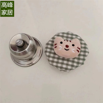 Anti-collision door handle gloves pure cotton round pull gloves pastoral flower Korean style 5 to 6CM diameter handle protective cover