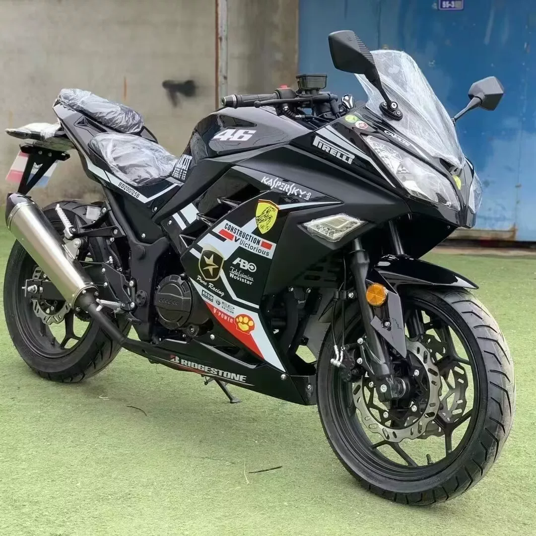 Оригинальный Kawasaki маленький Ниндзя мотоцикл национальный Sifi распыление спорт двойной цилиндр холодный транспорт Horizon заблокирован locomotive locomotive