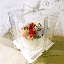 6 8 10 12 inch single layer heightened fully transparent cake box dripping cake box special shot for individual items