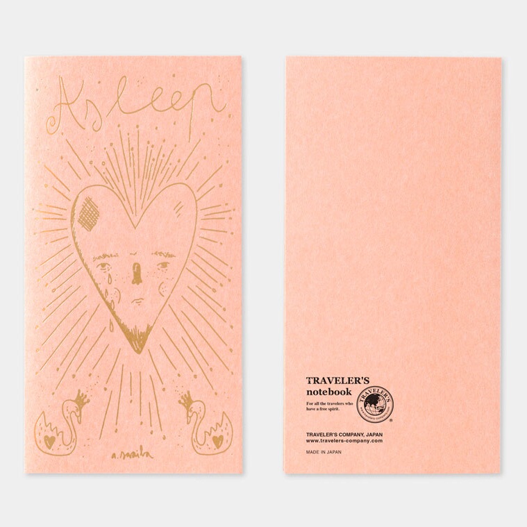 [in Stock] Tn Limited Edition Refill Watercolor Little Cat Brother Accordion Fold Notebook Coffee Subway Stamp Book