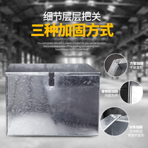 #Large Iron Hardware Toolbox Galvanized Sheet Takeaway Box Lockable Storage Box Storage Woodworking Iron Box