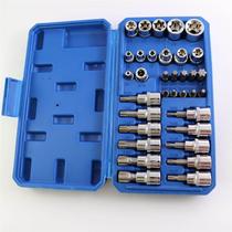 34-piece set of 3 8 Zhongfei E-type socket star-shaped socket head E4-E20 inner six-point torrent bit T10-T60