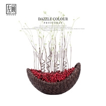 New Chinese Fat Finance Fruit and Fruit Festive Red Fruits Sales Office Negotiation Table Front Desk Swing hotel Xuanguan Furnishing Soft Adornment