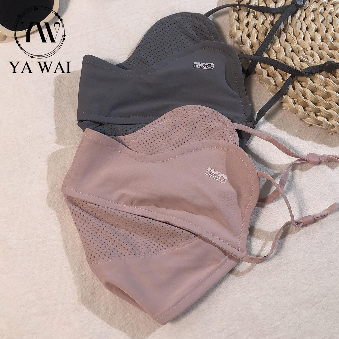 女性用アイスシルク日焼け防止マスク。暖かく、春と夏に適しています。通気性の良いメッシュ素材で、目を保護し、顔全体を日差しから守ります。サイクリング、運転、屋外での使用に適しています。