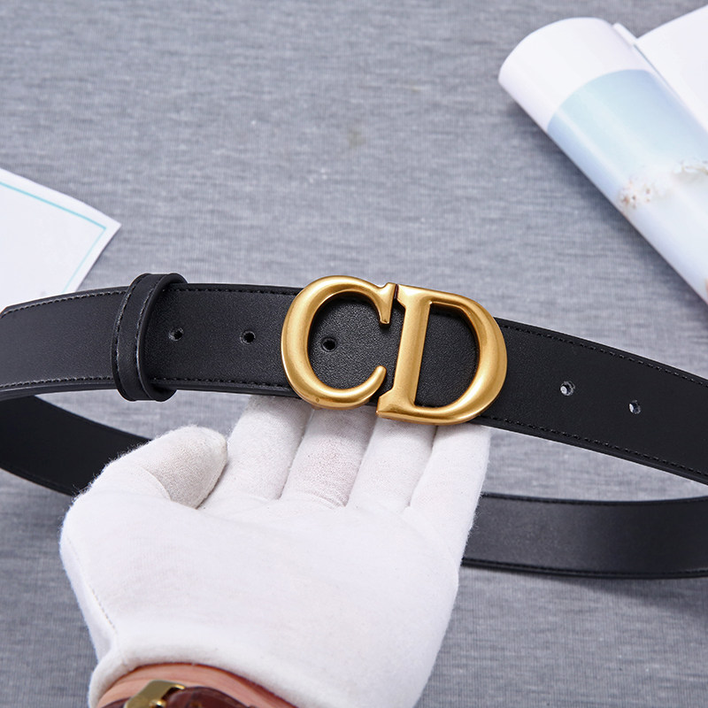 女士皮带真皮CD网红同款 简约ins百搭腰带女配裙子装饰细牛皮裤带