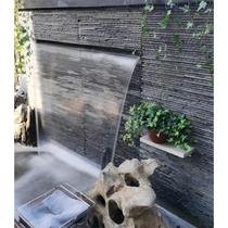 European stainless steel waterfall landscaping outlet courtyard water feature waterfall landscaping device flowing water wall water curtain artificial water curtain