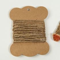 50 sheets of kraft cardboard winding board polygonal blank wire organizer cross stitch wire winding board wire management panel