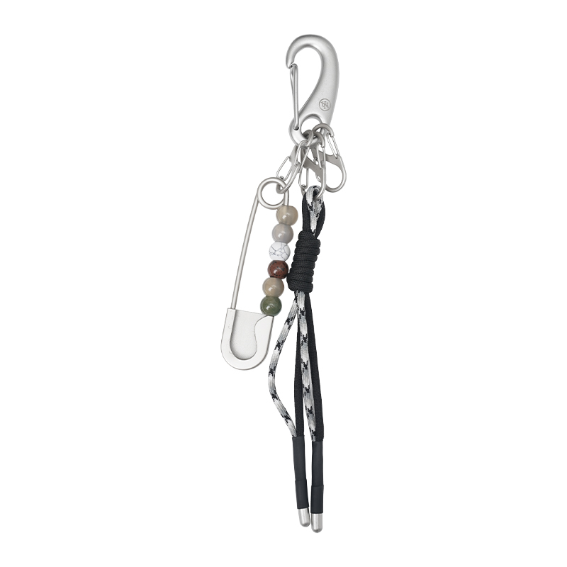 Noir Agate Pin Decorative Pendant Keychain
