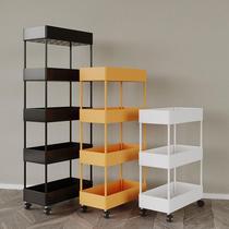 Crack storage storage trolley multi-layer bathroom toilet vegetable floor-standing bedroom storage rack kitchen rack mobile