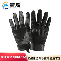 Pansheng outdoor level 5 anti-cut and stab-proof tactical gloves full-finger cycling mountaineering gloves black size M