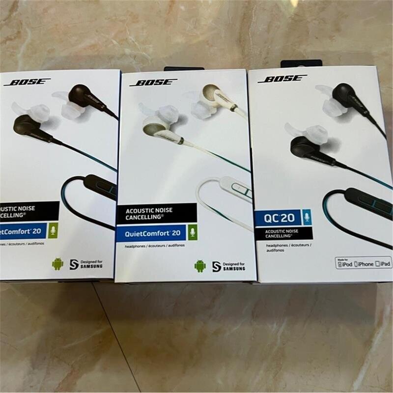 2024 New Export Version Qc20 Active Noise-Cancelling Headphones, Active Noise Reduction In-Ear Music and Call Headphones with Wired Control