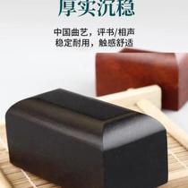 Shanghai wooden teachers method review said that the script saffalo pear purple black sandalwood large and small waking wood sound slab