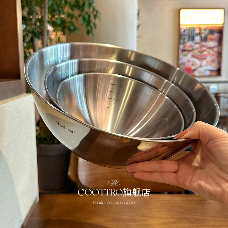 Excellent Quality! 18/10 Stainless Steel Vegetable Washing Basin, Egg Beating Bowl, Baking Bowl, Salad Bowl, Cooking Bowl