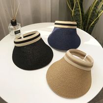 Hat 2023 New Summer Empty Top Sun Hat Anti Uv Female