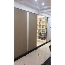Customized high-end trackless honeycomb curtain invisible sliding folding door rail insulated windproof door kitchen interior door warmth