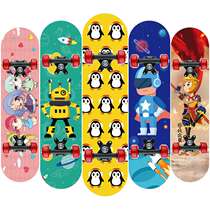 Childrens scooter 60cm cartoon board 2406 student four-wheeled maple board gift board double-warped skateboard