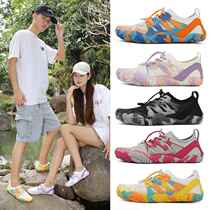 2024 New Outdoor Mountaineering Hiking River Tracing Shoes Swimming Wading Shoes Mens Beach Shoes Lightweight Quick-Drying Five-Finger Shoes Women