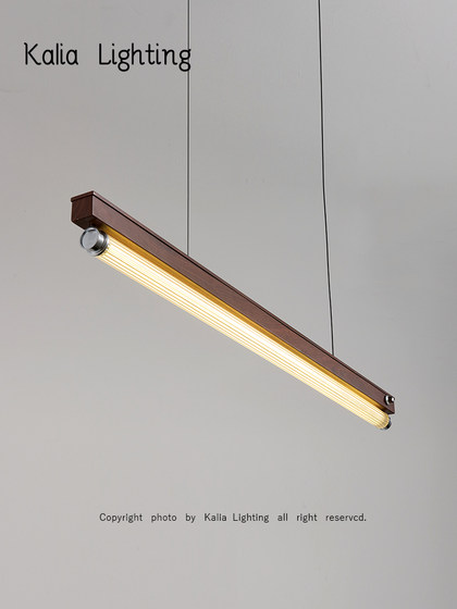 Bauhaus Minimalist Restaurant Pendant Light, Dimmable, Vintage Simple Industrial Office Long Bar Table Lamp