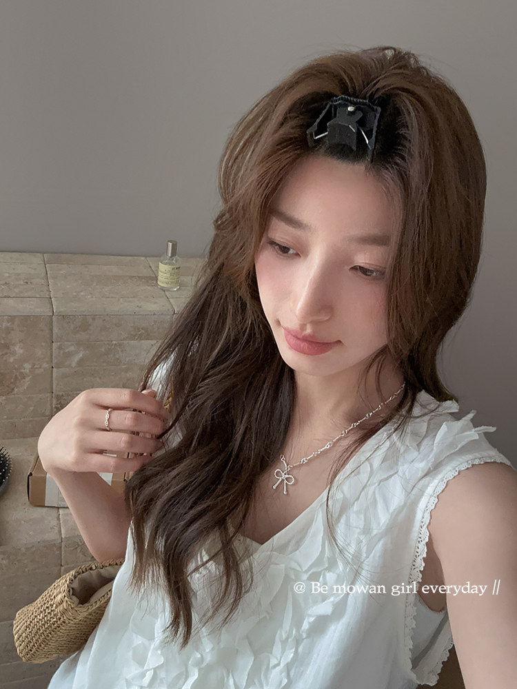 Fluffy Positioning Clip, Natural and Traceless, Unisex Bangs Clip, High Crown Hairstyle Organizing Tool, Hairpin, Duckbill Clip