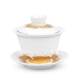 Dehua Ceramic Handmade Gaiwan Tea Cup, Large and Small Sizes, Three-Piece Tea Bowl Set, Single Piece Kung Fu Tea Set
