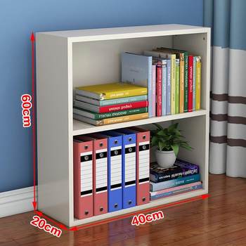 Simple and modern creative floor-standing shelf bookshelf desk storage simple bookcase combination student children floor-standing small